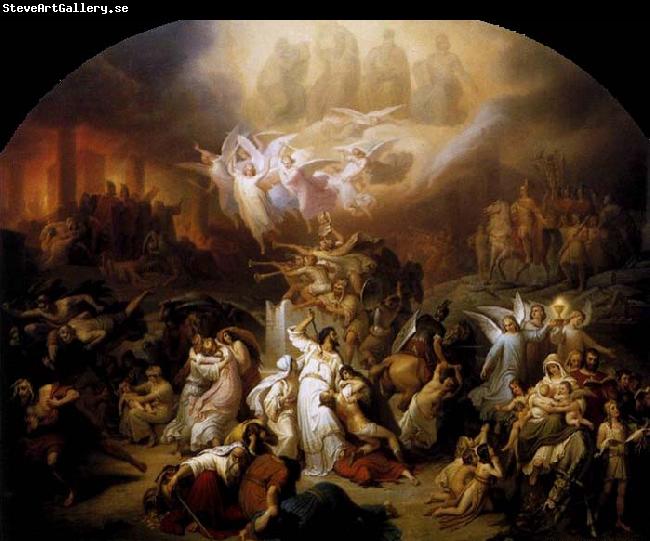 Wilhelm von Kaulbach : The Destruction of Jerusalem by Titus